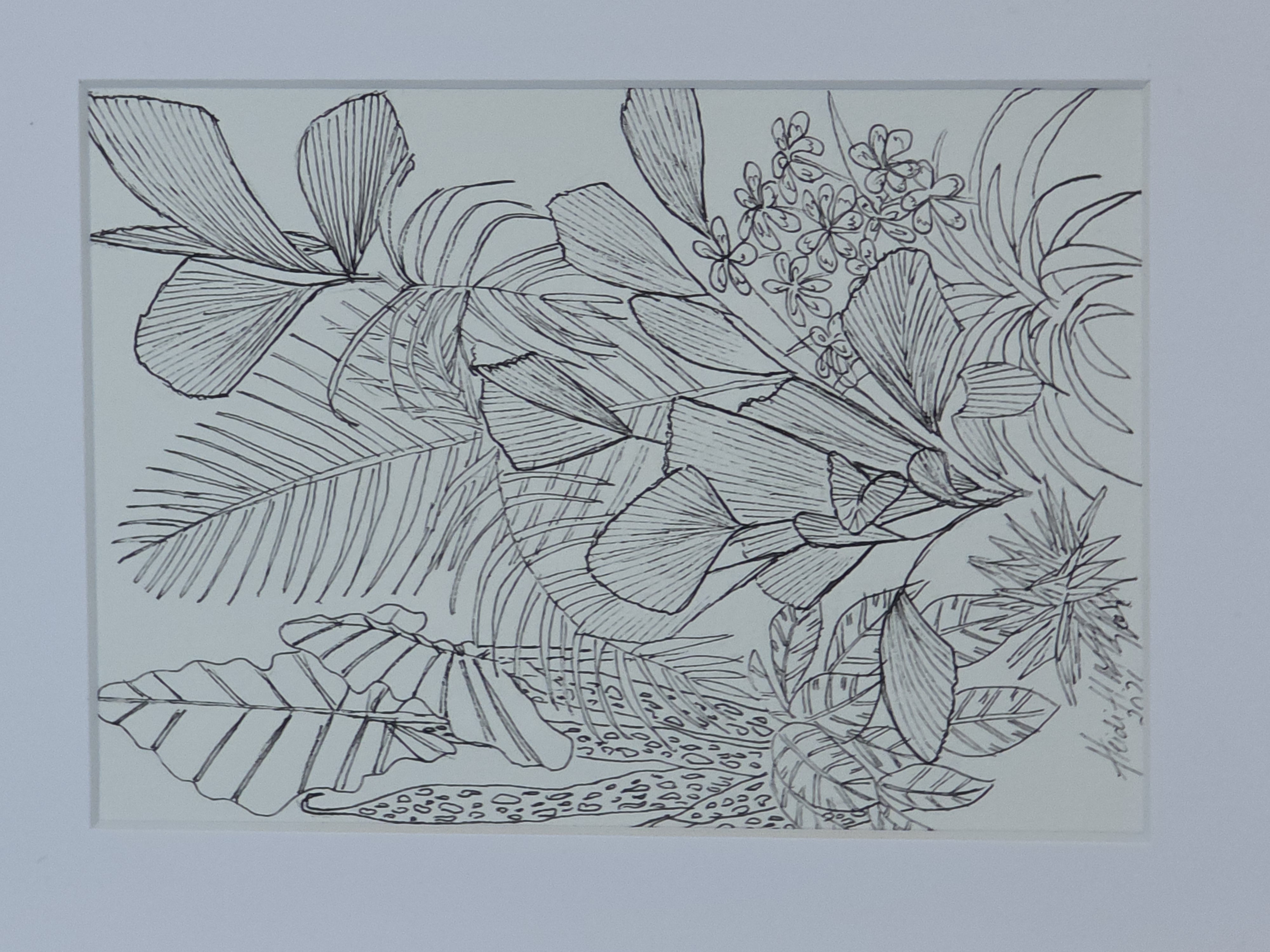 Tegning, lavet af Heidi